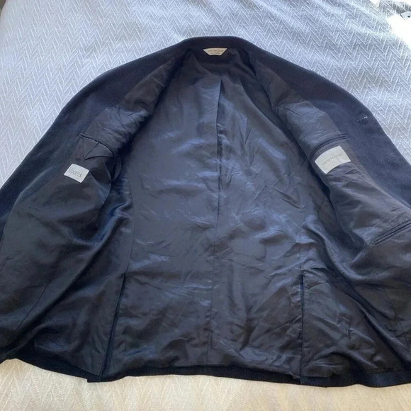 Pronto Uomo Men’s Corduroy Blazer Jacket Black 40 Short Preppy Academia Casual - Picture 14 of 16